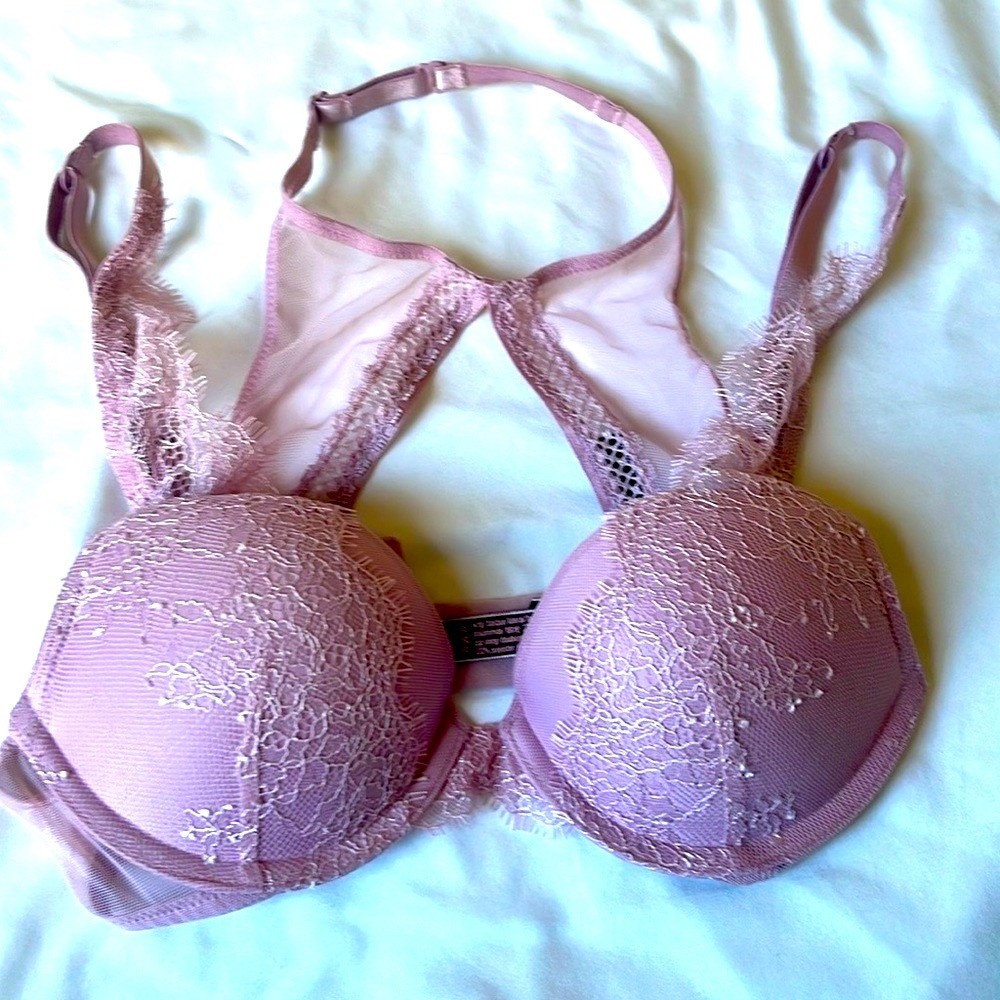 Victoria's Secret bundle: Lace push-up bra 32A and NWT lace thong XS